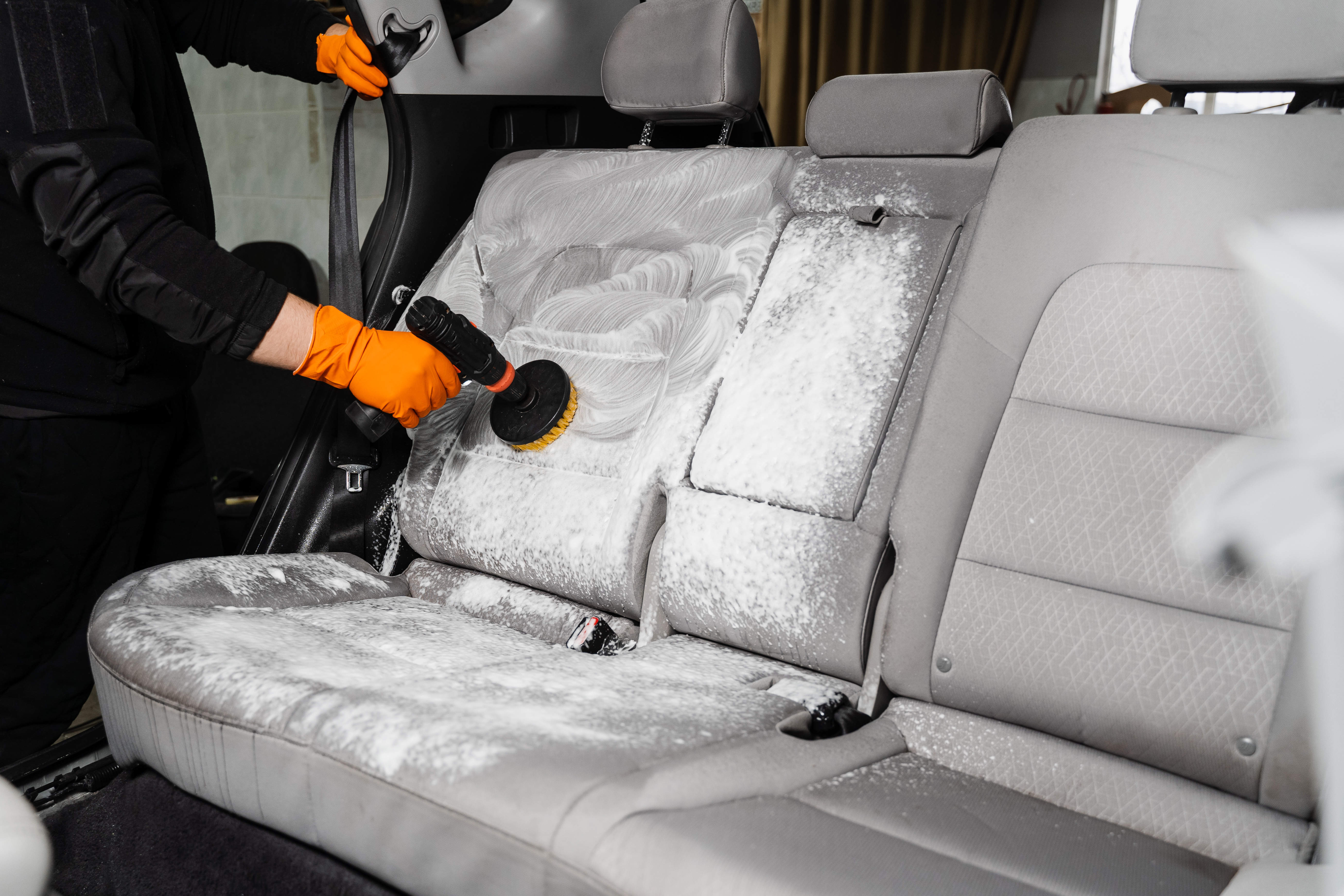 How to clean stains on car seats in Dubai